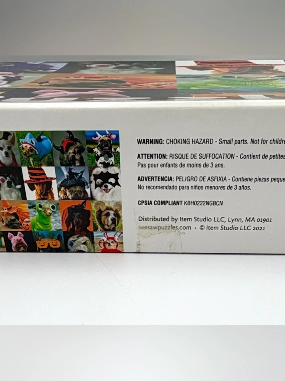 Seesaw 1000-Piece Hat Dogs Puzzle – Colorful Multi-Color Fun